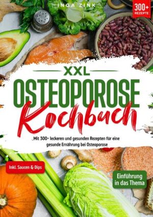 Dieses Osteoporose-Kochbuch ist voll von köstlichen, leicht zuzubereitenden Rezepten! Mit über 300+ Rezepten zur Auswahl, finden Sie in diesem Kochbuch bestimmt das, wonach Sie suchen... Die Knochen spielen im Körper viele Rollen - sie sorgen für die Struktur, schützen die Organe, verankern die Muskeln und speichern Kalzium. Es ist zwar wichtig, in der Kindheit und Jugend starke und gesunde Knochen aufzubauen, aber auch im Erwachsenenalter können Sie Maßnahmen ergreifen, um Ihre Knochengesundheit zu schützen. Warum ist die Gesundheit der Knochen so wichtig? Ihre Knochen verändern sich ständig - es werden neue Knochen gebildet und alte abgebaut. Wenn Sie jung sind, bildet Ihr Körper schneller neue Knochen, als er alte abbaut, und Ihre Knochenmasse nimmt zu. Die meisten Menschen erreichen ihre maximale Knochenmasse im Alter von 30 Jahren. Danach setzt sich der Knochenumbau fort, aber Sie verlieren etwas mehr Knochenmasse als Sie gewinnen. Wie wahrscheinlich es ist, dass Sie an Osteoporose erkranken - eine Erkrankung, bei der die Knochen schwach und brüchig werden -, hängt davon ab, wie viel Knochenmasse Sie bis zum Alter von 30 Jahren erreichen und wie schnell Sie sie danach verlieren. Was ist Osteoporose? Osteoporose ist eine Krankheit, die Ihre Knochen schwächt. Sie macht die Knochen dünner und weniger dicht als sie sein sollten. Menschen mit Osteoporose haben ein viel höheres Risiko für Knochenbrüche. Normalerweise sind Ihre Knochen dicht und stark genug, um Ihr Gewicht zu tragen und die meisten Stöße zu absorbieren. Mit zunehmendem Alter verlieren Ihre Knochen auf natürliche Weise einen Teil ihrer Dichte und ihre Fähigkeit, sich selbst zu regenerieren (umzubauen). Wenn Sie an Osteoporose erkrankt sind, sind Ihre Knochen viel zerbrechlicher und schwächer, als sie sein sollten. Die meisten Menschen wissen nicht, dass sie an Osteoporose leiden, bis sie sich einen Knochen brechen. Osteoporose kann die Bruchanfälligkeit jedes einzelnen Knochens erhöhen, am häufigsten sind jedoch folgende Knochen betroffen: •Hüften (Hüftfrakturen) •Handgelenke •Wirbelsäule (gebrochene Wirbel) Je früher ein medizinischer Betreuer Osteoporose diagnostiziert, desto geringer ist die Wahrscheinlichkeit, dass Sie Knochenbrüche erleiden. Bitten Sie Ihren Arzt um eine Überprüfung Ihrer Knochendichte, insbesondere wenn Sie über 65 Jahre alt sind, nach dem 50. Lebensjahr einen Knochenbruch erlitten haben oder jemand in Ihrer Familie an Osteoporose leidet. Symptome und Ursachen Was sind Osteoporose-Symptome? Osteoporose hat keine Symptome wie viele andere Krankheiten. Deshalb wird sie von den Ärzten manchmal als stille Krankheit bezeichnet. Sie spüren oder bemerken nichts, was darauf hinweist, dass Sie an Osteoporose leiden könnten. Sie werden keine Kopfschmerzen, kein Fieber und keine Magenschmerzen haben, die Sie wissen lassen, dass etwas in Ihrem Körper nicht stimmt. Das häufigste "Symptom" ist ein plötzlicher Knochenbruch, vor allem nach einem kleinen Sturz oder Unfall, der Sie normalerweise nicht verletzen würde. Auch wenn Osteoporose keine direkten Symptome verursacht, können Sie einige Veränderungen an Ihrem Körper feststellen, die darauf hindeuten, dass Ihre Knochen an Stärke oder Dichte verlieren. Diese Warnzeichen für Osteoporose können sein: •Sie verlieren einen Zentimeter oder mehr an Körpergröße. •Veränderungen in Ihrer natürlichen Körperhaltung (Sie bücken sich mehr oder beugen sich nach vorne). •Kurzatmigkeit (wenn die Bandscheiben in der Wirbelsäule so stark zusammengedrückt sind, dass Ihre Lungenkapazität eingeschränkt ist). •Schmerzen im unteren Rücken (Schmerzen in der Lendenwirbelsäule). Es kann schwierig sein, Veränderungen in Ihrem eigenen körperlichen Erscheinungsbild zu bemerken. Angehörige bemerken eher Veränderungen an Ihrem Körper (insbesondere an Ihrer Körpergröße oder Haltung). (mehr Informationen finden Sie im Buch)