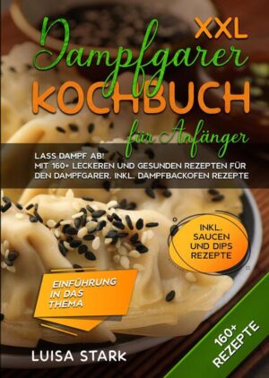 Dieses Dampfgarer-Kochbuch ist voll von köstlichen, leicht zuzubereitenden Rezepten! Mit über 160+ Rezepten zur Auswahl, finden Sie in diesem Kochbuch bestimmt das, wonach Sie suchen... Einer der größten Vorteile des Dampfens von Lebensmitteln, insbesondere von Gemüse, besteht darin, dass bei dieser Methode wichtige Vitamine in den Lebensmitteln verbleiben, anstatt sie auszukochen. Der Verzehr von gedünstetem Gemüse ist der beste Weg, um wichtige Vitamine aus Lebensmitteln zu erhalten, ohne auf Geschmack verzichten zu müssen. Brokkoli zum Beispiel behält über 80 Prozent seines Vitamin-C-Gehalts, wenn er gedünstet wird, während er in der Mikrowelle nur 3 Prozent verliert. Und was noch wichtiger ist: Sie erhalten diese gesundheitlichen Vorteile, ohne auf den Geschmack und die Konsistenz Ihres Essens verzichten zu müssen. Was ist ein Dampfgarer? Ein Dampfgarer dient zum Garen von Fleisch und Gemüse über Dampf, der mit Hilfe von kochendem Wasser erzeugt wird. Je nach Aufbau und Verwendung kann es sich um ein einfaches oder aufwendiges Gerät handeln, das jedoch nur einen Zweck hat: das Garen von Lebensmitteln mit Hilfe von Dampf, indem mit einem Deckel Druck ausgeübt wird. Ein Schnellkochtopf nutzt ebenfalls Dampf zum Kochen, benötigt aber eine geschlossene Umgebung, um den Druck zu maximieren und die Speisen bei höheren Temperaturen zu garen. Ein Dampfgarer verwendet nur Dampf bei normalem Druck und wird mit kochendem Wasser hergestellt. Dämpfen ist im Gegensatz zum Kochen in der Regel vorzuziehen. Durch die Verwendung von Dampf kann die Temperatur des Kochwassers niedrig gehalten werden, wodurch die Nährstoffe in den Lebensmitteln erhalten bleiben und ein Anbrennen verhindert wird