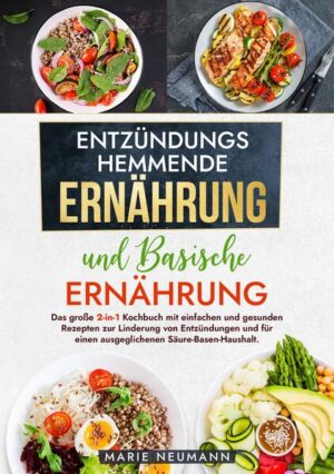 Entdecke die perfekte Kombination für eine umfassende, gesundheitsfördernde Ernährung in einem einzigen Kochbuch, das sowohl die entzündungshemmende als auch die basische Ernährung abdeckt. Dieses 2-in-1-Kochbuch ist ideal für alle, die ihren Körper entlasten, ihr Immunsystem stärken und neue Energie gewinnen möchten. Warum dieses Kochbuch wählen? Hier sind die Vorteile beider Ernährungsweisen: - Schmerzlinderung und Entzündungshemmung: Durch entzündungshemmende Lebensmittel kannst Du Schmerzen und Beschwerden reduzieren. - Unterstützung des Säure-Basen-Gleichgewichts: Erfahre, wie basische Lebensmittel Deinen Körper ins Gleichgewicht bringen und die Gesundheit fördern. - Stärkung des Immunsystems und Steigerung der Energie: Beide Ernährungsformen tragen dazu bei, das Immunsystem zu unterstützen und Deine Energie zu erhöhen. - Gewichtsregulierung und verbesserte Verdauung: Lerne, wie diese Ernährungsweisen zur Gewichtskontrolle und einer gesunden Verdauung beitragen können. Was bietet das Kochbuch? - Vielfältige Rezepte aus beiden Ernährungswelten: Von Suppen und Salaten über Hauptgerichte bis hin zu Desserts und Getränken. Entdecke auch Smoothies, Aufstriche, Snacks und fermentierte Lebensmittel. - Einfache Zubereitung: Alle Rezepte sind mit verständlichen Anleitungen versehen, die es auch Kochanfängern leicht machen, erfolgreich zu kochen. - Praktische Einteilung: Die Rezepte sind übersichtlich in verschiedene Kategorien unterteilt, sodass Du schnell das passende Gericht für jede Mahlzeit findest. - Zusätzlicher Ratgeber: Erhalte wertvolle Informationen zu beiden Ernährungsweisen und deren gesundheitliche Vorteile. Dieses 2-in-1-Kochbuch ist mehr als nur eine Sammlung von Rezepten - es ist ein Wegweiser für eine gesündere, energiegeladene und ausgeglichene Lebensweise. Hol dir jetzt dieses unverzichtbare Kochbuch und starte Deine Reise zu einem gesünderen Ich!