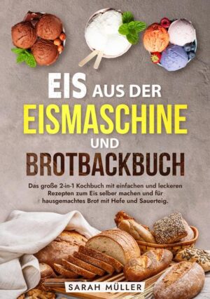 Tauche ein in die Welt der Selbstversorgung mit einem 2-in-1-Kochbuch, das die Kunst des Eis- und Brotmachens vereint. Dieses Kochbuch ist perfekt für alle, die den Geschmack von frisch zubereiteten Leckereien zu Hause entdecken und genießen möchten. Warum dieses Kochbuch wählen? Hier sind die Vorteile beider Aktivitäten: - Kontrolle über Inhaltsstoffe: Sowohl bei der Eis- als auch bei der Brotzubereitung hast Du die volle Kontrolle über die Zutaten, wodurch Du gesündere, frischere und genau auf Deine Bedürfnisse abgestimmte Produkte erstellen kannst. - Unbegrenzte Kreativität: Experimentiere mit einer Vielzahl von Geschmacksrichtungen und Texturen, von klassischem Vanilleeis bis hin zu exotischen Brotsorten wie Sauerteig oder fruchtigen Brotvarianten. - Kosteneffizienz: Selbstgemachtes Eis und Brot sind nicht nur schmackhafter, sondern oft auch kostengünstiger als gekaufte Alternativen. - Anpassbarkeit: Perfekt für spezielle Ernährungsbedürfnisse, wie glutenfreie, laktosefreie oder vegane Diäten. Was bietet das Kochbuch? - Vielfältige Rezepte: Von cremigen Eissorten und erfrischenden Sorbets bis zu knusprigem, aromatischem Brot - entdecke Rezepte, die jeden Gaumen erfreuen. - Einfache Schritt-für-Schritt-Anleitungen: Ob Du Anfänger oder erfahrener Küchenchef bist, diese Rezepte sind so gestaltet, dass jeder sie leicht nachvollziehen und umsetzen kann. - Tipps und Tricks für perfekte Ergebnisse: Lerne, wie Du die ideale Konsistenz für Eis erreichen und wie Du Brot backen kannst, das immer gelingt. - Spaß für die ganze Familie: Beide Aktivitäten bieten wunderbare Möglichkeiten, Zeit mit der Familie zu verbringen und zusammen in der Küche kreativ zu werden. Dieses 2-in-1-Kochbuch bietet nicht nur eine Fülle von köstlichen Rezepten, sondern fördert auch eine engere Bindung durch gemeinsame Aktivitäten in der Küche. Hol es dir jetzt und erlebe die Freude am Selbermachen von Eis und Brot, die durch nichts zu ersetzen ist!