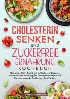 Entdecke das ultimative Kochbuch für eine gesündere Ernährung, das sowohl Rezepte zur Senkung Deines Cholesterinspiegels als auch zur Reduzierung Deines Zuckerkonsums bietet. Dieses 2-in-1-Kochbuch ist Dein perfekter Begleiter, um gesunde und leckere Gerichte in Deinen Alltag zu integrieren, die Dein Wohlbefinden steigern und Deine Gesundheit nachhaltig verbessern. Warum dieses Kochbuch wählen? Hier sind die Vorteile beider Ernährungsweisen: - Steigerung der Energie: Sowohl eine cholesterinarme als auch zuckerfreie Ernährung tragen dazu bei, dass Du dich energiegeladener fühlst und den Tag mit mehr Vitalität starten kannst. - Verbesserung der Herzgesundheit und des Stoffwechsels: Durch die Reduzierung von schlechtem LDL-Cholesterin und überschüssigem Zucker kannst Du Risiken für Herzerkrankungen, Schlaganfälle und Diabetes minimieren. - Gewichtskontrolle: Ballaststoffreiche Lebensmittel, die sowohl arm an Cholesterin als auch frei von zugesetztem Zucker sind, unterstützen eine gesunde Gewichtsregulierung. - Förderung der allgemeinen Gesundheit: Beide Ernährungsweisen tragen dazu bei, Deinen Blutdruck und andere gesundheitliche Werte zu optimieren. Was bietet das Kochbuch? - Vielfältige Rezepte: Von morgendlichen Frühstücksideen über nahrhafte Hauptgerichte bis hin zu verführerischen Desserts - dieses Rezeptbuch bietet für jede Mahlzeit und jeden Geschmack das passende Rezept. - Einfache Zubereitung: Alle Rezepte sind klar und einfach beschrieben, sodass sie leicht nachzukochen sind, auch ohne umfangreiche Kocherfahrung. - Gesundheitliche Vorteile: Jedes Gericht wurde sorgfältig so konzipiert, dass es gesundheitliche Vorteile bietet, ohne dass Du auf Geschmack verzichten musst. - Zeitsparende Rezepte: Die meisten Gerichte sind schnell und einfach zubereitet, ideal für vielbeschäftigte Menschen, die gesund essen möchten. Hol dir jetzt dieses Kochbuch und beginne Deine Reise zu einer gesünderen Lebensweise. Dein Körper wird es dir danken!