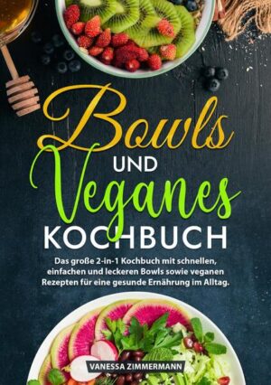 Entdecke die Freude an einer vielseitigen und gesunden Ernährung mit diesem 2-in-1-Kochbuch, das Dir sowohl die bunte Welt der Bowls als auch die Vielfalt der veganen Küche näherbringt. Ob Du nach schnellen, nahrhaften Mahlzeiten suchst oder eine Lebensweise ohne tierische Produkte anstrebst, dieses Kochbuch erfüllt beide Bedürfnisse. Vorteile von Buddha Bowls: - Einfache Zubereitung: Perfekt für den schnellen Hunger, ohne lang in der Küche zu stehen. - Ausgewogene Ernährung: Jede Bowl ist ein Kraftpaket aus wichtigen Nährstoffen. - Vielfältige Möglichkeiten: Unendliche Kombinationen von Zutaten und Geschmacksrichtungen. - Natürliche Zutaten: Setze auf frische und unverarbeitete Zutaten für einen gesundheitlichen Mehrwert. Vorteile der Veganen Ernährung: - Umweltfreundlich: Reduziere Deinen CO2-Fußabdruck und schütze natürliche Ressourcen. - Energie und Vitalität: Fühle Dich durch pflanzliche Kost leichter und energiegeladener. - Reduziertes Krankheitsrisiko: Senke das Risiko für chronische Krankheiten durch vegane Mahlzeiten. - Ethik und Mitgefühl: Unterstütze mit jeder Mahlzeit Tierschutz und Nachhaltigkeit. Warum dieses Kochbuch unverzichtbar ist: - Vielfältige Rezeptauswahl: Von Frühstücks-Bowls über vegane Hauptgerichte bis hin zu Desserts und Snacks - für jeden Geschmack ist etwas dabei. - Budgetfreundlich: Gesunde Ernährung muss nicht teuer sein. Die Zutaten sind leicht zugänglich und erschwinglich. - Einfach und verständlich: Alle Rezepte sind leicht nachzukochen, auch wenn Du kein Profi in der Küche bist. - Kreative Ideen: Neue Rezeptideen bringen Abwechslung und Inspiration in Deinen Speiseplan. Kaufe jetzt dieses Rezeptbuch und erlebe, wie einfach und lecker eine ausgewogene sowie ethisch bewusste Ernährung sein kann! Fühle Dich jeden Tag energiegeladen, fit und im Einklang mit Deinen ethischen Überzeugungen.