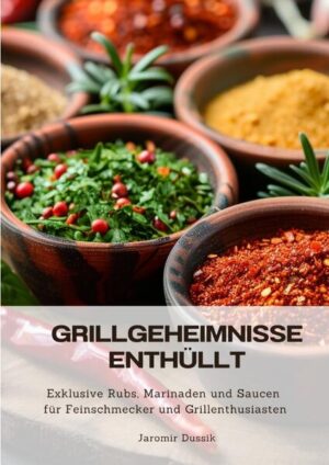 Tauchen Sie ein in die Welt des Grillens und entdecken Sie die wahren Geheimnisse hinter den besten Rubs, Marinaden und Saucen! In diesem Buch nimmt Jaromir Dussik, erfahrener Grillmeister und Gourmet, Sie mit auf eine Reise durch die Kunst des Würzens und Verfeinerns. Egal, ob Sie ein ambitionierter Hobby-Griller sind oder ein Feinschmecker, der auf der Suche nach neuen Geschmackserlebnissen ist - dieses Buch bietet Ihnen eine Fülle von einzigartigen Rezepten und Techniken, die Ihre Grillgerichte auf ein völlig neues Niveau heben. Von traditionellen Rubs, die Ihre Grillklassiker veredeln, über exotische Marinaden, die für überraschende Aromen sorgen, bis hin zu raffinierten Saucen, die jedem Gericht den letzten Schliff verleihen - hier finden Sie alles, was Sie für ein gelungenes BBQ brauchen. Mit leicht verständlichen Anleitungen, Tipps vom Profi und einem tiefen Verständnis für die Chemie des Grillens wird dieses Buch zu Ihrem unverzichtbaren Begleiter am Grill. Lassen Sie sich inspirieren und verwandeln Sie Ihr nächstes Grillfest in ein unvergessliches Geschmackserlebnis!