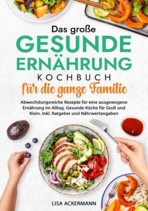 Möchtest Du Deine Familie gesund ernähren, ohne stundenlang in der Küche zu stehen? Fragst Du Dich, wie Du gesunde Gerichte zubereiten kannst, die sowohl Kindern als auch Erwachsenen schmecken? Bist Du auf der Suche nach praktischen Rezepten, die den Familienalltag erleichtern und gleichzeitig ausgewogen sind? Dann ist dieses Kochbuch genau das Richtige für Dich und Deine Familie! Es bietet Dir nicht nur abwechslungsreiche und einfache Rezepte, sondern auch einen umfassenden Ernährungsratgeber, der Dir hilft, eine gesunde und ausgewogene Ernährung in Euren Alltag zu integrieren. Die Vorteile dieses Buches: - Umfassender Ernährungsratgeber: Praktische Tipps für eine ausgewogene Ernährung, die auf die Bedürfnisse von Groß und Klein abgestimmt sind. - Kulinarische Vielfalt: Schmackhafte Rezepte, die von Baby- und Kinderernährung über Frühstück bis hin zu Abendessen sowie gesunden Snacks, Suppen und Partygerichten reichen. - Schnelle, alltagstaugliche Umsetzung: Einfache Rezepte, die auch von Anfängern leicht zubereitet werden können - ideal für den hektischen Familienalltag. - Gesunde Ernährung im Überblick: Am Ende des Buches findest Du eine praktische Übersicht über Obst- und Gemüsesorten, deren Vitamine und Mineralstoffe sowie ihre positiven Auswirkungen auf den Körper. Was Dich in diesem Buch erwartet: - Familiengerechte Rezepte: Appetitanregende Gerichte, die sowohl den Kleinsten als auch den Großen schmecken. - Nährwerte & Tipps: Zu jedem Rezept findest Du Kalorien- und Nährwertangaben sowie hilfreiche Kochtipps, damit Du immer genau weißt, was auf den Teller kommt. - Gesunde Alltagstipps: Konkrete Anleitungen und Rezepte, die Dir helfen, den Familienalltag gesünder und genussvoller zu gestalten. - Saisonale Inspiration: Nutze den Saisonkalender, um stets frische, regionale Zutaten in Deine Gerichte einzubringen. Sichere Dir jetzt Dein persönliches Exemplar und bringe gesunde, leckere Gerichte auf den Tisch für die ganze Familie!