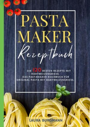 Buchbeschreibung: "Pastamaker - 120 Pastarezepte für den Pastamaker". Frische Pasta- schnell und einfach zubereitet mit dem Pastamaker. Die 120 Rezepte in diesem Buch basieren auf Hartweizengrieß - dem Klassiker für die perfekte Pasta. Von Spaghetti, Penne, Ravioli... bis hin zu ausgefallenen Pasta wie Safran-Tagliatelle, Rote-Bete-Ravioli oder Kräuter-Fusilli. Was Sie in diesem Buch erwartet: - Eine große Auswahl an Pastasorten und Formen - Leicht verständlich mit Schritt-für-Schritt-Anleitungen - 20 Basisrezepte, 40 ausgefallene Pastakreationen und 60 komplette Pastagerichte (inkl. leckere Saucen) - Inkl. Nährwerte "Pastamaker - 120 Originalrezepte aus Hartweizengrieß" ist das ideale Buch für alle, die den Geschmack und die Qualität selbstgemachter Pasta schätzen. Lassen Sie sich inspirieren und zaubern Sie in wenigen Minuten frische Pasta auf den Tisch - so wird jedes Essen zu einem Genuss!