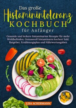 Fühlst Du Dich oft nach dem Essen unwohl, ohne genau zu wissen, woran es liegt? Hast Du den Verdacht, dass Du an einer Histaminintoleranz leidest, weißt aber nicht, welche Lebensmittel Du meiden solltest? Möchtest Du Deinen Alltag endlich wieder beschwerdefrei und vital gestalten, ohne auf Genuss beim Essen verzichten zu müssen? Dann ist dieses Kochbuch genau das Richtige für Dich! Es kombiniert eine Fülle an histaminarmen Rezepten mit einem detaillierten Ratgeber, der Dir hilft, Deine Ernährung an Deine Bedürfnisse anzupassen und Deine Beschwerden zu lindern. Die Vorteile dieses Buches: - Mehr Lebensqualität: Endlich frei von den ständigen Beschwerden, die Histaminintoleranz mit sich bringen kann - durch gezielte Ernährung zurück zu mehr Wohlbefinden. - Genussvolle Mahlzeiten ohne Kompromisse: Entdecke, wie Du trotz Einschränkungen leckere Gerichte genießen kannst, ohne auf Vielfalt und Geschmack zu verzichten. - Einfach umzusetzen: Die Rezepte sind speziell darauf ausgelegt, alltagstauglich zu sein. Auch wenn Du wenig Zeit oder Kocherfahrung hast, wirst Du die Gerichte mühelos nachkochen können. - Sicher und vital: Mit einer gut geplanten histaminarmen Ernährung kannst Du nicht nur Deine Symptome reduzieren, sondern auch langfristig Deine Vitalität und Energie steigern. Was Dich in diesem Buch erwartet: - Vielfältige Rezepte: Eine große Auswahl an leckeren Gerichten, von Frühstück bis Abendessen, Snacks und Desserts - darunter auch viele vegetarische und vegane Optionen - die perfekt auf eine histaminarme Ernährung abgestimmt sind. - Wichtige Erklärungen: Verstehe endlich, wie Histaminintoleranz funktioniert und welche Lebensmittel Du meiden solltest - alles klar und verständlich aufbereitet. - Kochtipps und Nährwertangaben: Jedes Rezept wird mit praktischen Tipps und Informationen zu den Nährwerten ergänzt, damit Du genau weißt, was Du isst. - 14 Tage Ernährungsplan: Ein einfacher Plan, der Dir den Einstieg in eine histaminarme Ernährung erleichtert und dabei hilft, Deinen Alltag zu entlasten. Beginne jetzt Dein neues, beschwerdefreies Leben mit einer histaminarmen Ernährung - sichere Dir Dein persönliches Exemplar und starte noch heute in eine vitalere Zukunft!