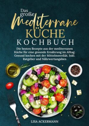 Hast Du genug von einseitigen Diäten und möchtest stattdessen eine Ernährungsweise ausprobieren, die Dich satt, gesund und glücklich macht? Möchtest Du wissen, warum die mediterrane Küche weltweit für ihre Gesundheitsvorteile geschätzt wird und wie Du diese in Deinen Alltag integrieren kannst? Liebst Du das mediterrane Lebensgefühl und möchtest dieses Urlaubsfeeling mit aromatischen Gerichten auch zu Hause erleben? Dann ist dieses mediterrane Kochbuch genau das Richtige für Dich! Mit leckeren Rezepten und einem umfangreichen Ratgeber begleitet es Dich auf Deiner Reise in die mediterrane Welt und zeigt Dir, wie Du gesund und genussvoll leben kannst. Die Vorteile dieses Buches: - Gesund und voller Geschmack: Die mediterrane Ernährung schützt vor Zivilisationskrankheiten wie Bluthochdruck, Übergewicht und Herzerkrankungen - und begeistert gleichzeitig mit intensiven Aromen und farbenfrohen Gerichten. - Abnehmen mit Genuss: Die mediterrane Diät, auch als Kreta-Diät bekannt, hilft Dir, überflüssige Pfunde zu verlieren, ohne auf den Genuss leckerer Speisen verzichten zu müssen. - Frisch, saisonal und naturbelassen: Genieße frische, aromatische Lebensmittel, die unter optimalen Bedingungen angebaut werden und Deinen Körper mit wertvollen Nährstoffen versorgen. - Schnell und unkompliziert: Die Rezepte sind leicht verständlich und lassen sich schnell umsetzen - perfekt für einen gesunden, aber stressfreien Alltag. Was Dich in diesem Buch erwartet: - Kulinarische Vielfalt: Abwechslungsreiche und einfache Rezepte aus zehn Kategorien, darunter Vorspeisen, Fischgerichte, Salate, Gemüsegerichte, Desserts und viele weitere leckere Optionen. - Mediterrane Superfoods: Lerne die Nahrungsmittel kennen, die das Herzstück der mediterranen Küche bilden - von gesundem Olivenöl über vitaminreiches Gemüse bis hin zu aromatischen Kräutern. - Nährwerte und praktische Tipps: Zu jedem Rezept erhältst Du hilfreiche Kalorien- und Nährwertangaben sowie nützliche Kochtipps. - Klassische und exotische Aromen: Entdecke die Vielfalt der mediterranen Küche, die von Südspanien über Italien bis nach Griechenland und Nordafrika reicht. Starte jetzt in ein vitales und genussreiches Leben mit der mediterranen Küche - sichere Dir Dein persönliches Exemplar und entdecke die Köstlichkeiten des Südens noch heute!