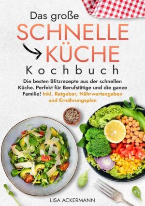 Möchtest Du leckere und gesunde Gerichte zubereiten, aber hast einfach nicht die Zeit, stundenlang in der Küche zu stehen? Wünschst Du Dir Rezepte, die einfach sind und nicht nach komplizierten Zutaten verlangen? Fragst Du Dich, wie Du trotz wenig Zeit im Alltag ausgewogen und genussvoll essen kannst? Dann ist dieses Kochbuch genau das, was Du suchst! Mit leckeren Rezepten, die alle in maximal 30 Minuten zubereitet sind, zeigt es Dir, wie Du schnell, unkompliziert und gesund kochen kannst - ohne stundenlang in der Küche zu stehen. Die Vorteile dieses Buches: - Schnell und einfach: Jedes Rezept ist in maximal 30 Minuten fertig, perfekt für stressige Tage und Menschen mit wenig Zeit. - Einfache Zutaten: Du brauchst keine langen, komplizierten Zutatenlisten. Die Rezepte sind so konzipiert, dass sie mit wenigen, alltäglichen Zutaten auskommen. - Zeit für Dich: Weniger Zeit in der Küche bedeutet mehr Zeit für die wichtigen Dinge im Leben - Familie, Freunde, Hobbys und Erholung. - Für jede Lebenslage: Egal ob für Berufstätige, Studenten oder Singles - diese Rezepte sind genau auf einen schnellen und gesunden Alltag abgestimmt. Was Dich in diesem Buch erwartet: - Kreative Rezepte: Von Frühstück bis Abendessen, Snacks und vegetarischen sowie veganen Gerichten - hier findest Du für jede Tageszeit das passende Gericht. - Zeitsparende Tipps: Lerne, welche Zutaten und Kochtechniken Dir wertvolle Zeit sparen und wie Du die schnelle Küche optimal in Deinen Alltag integrieren kannst. - 5-Zutaten-Küche: Entdecke, welche Zutaten in Deiner Küche nie fehlen sollten, um im Handumdrehen leckere Gerichte zu zaubern. - 14-Tage-Ernährungsplan: Ein einfacher Plan, der Dir hilft, mit der schnellen Küche gesund und ausgewogen zu essen - ohne Stress. Erlebe, wie einfach und lecker die schnelle Küche sein kann. Sichere Dir jetzt Dein persönliches Exemplar und genieße ab sofort mehr Zeit für die schönen Dinge im Leben!