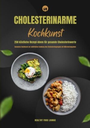 Cholesterinarme Kochkunst: 250 köstliche Rezept-Ideen für gesunde Cholesterinwerte (Gesundes Kochbuch zur natürlichen Senkung des Cholesterinspiegels mit Nährwertangaben) Entdecke mit "Cholesterinarme Kochkunst" eine Welt voller Geschmack und Gesundheit! Das umfassende Kochbuch mit 250 köstlichen Rezept-Ideen für gesunde Cholesterinwerte wird dein verlässlicher Begleiter auf dem Weg zu einer cholesterinbewussten Ernährung. Tauche ein in die Vielfalt herzgesunder Gerichte, die nicht nur köstlich schmecken, sondern auch natürliche Wege zur Senkung deines Cholesterinspiegels aufzeigen. Von herzfreundlichen Kochideen bis hin zu cholesterinsenkenden Lebensmitteln bietet dieses Buch alles, um deine kulinarische Reise in die Welt der gesunden Ernährung zu bereichern. Mit Nährwertangaben und praktischen Tipps ist dieses Kochbuch nicht nur eine Inspiration für den Gaumen, sondern auch ein wertvoller Ratgeber für ein cholesterinarmes Leben. Erfahre, wie du durch bewusste Ernährung, leckere Rezepte und einen gesunden Lebensstil deine Cholesterinwerte verbessern und im Gleichgewicht halten kannst. Dieses Kochbuch wird durch "Trink dich gesund: Vitamin-Wasser mit Früchten und Kräutern" ergänzt - eine erfrischende Möglichkeit, deinen Körper nicht nur mit wichtigen Nährstoffen zu versorgen, sondern auch den vollen Geschmack von selbstgemachtem Vitamin-Wasser zu genießen. Verabschiede dich von erhöhtem Cholesterin und entdecke die Freude an einer ausgewogenen, cholesterinarmen Ernährung. Ein Buch, das nicht nur den Genuss, sondern auch deine Gesundheit in den Mittelpunkt stellt. Erlebe die "Cholesterinarme Kochkunst" - dein Schlüssel zu einem gesunden und schmackhaften Lebensstil!