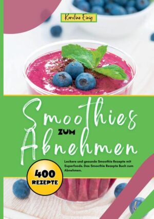 Smoothie Rezepte zum Abnehmen. 400 Rezepte, die speziell zum Abnehmen entwickelt wurden. Dieses Buch ist Ihr perfekter Begleiter auf dem Weg zu einem gesünderen Lebensstil und bietet Ihnen eine Vielfalt an Geschmacksrichtungen und Nährstoffen, die Ihre Ernährung bereichern und Ihre Abnehmziele unterstützen. Was dieses Buch bietet: - 400 leckere Rezepte: Entdecken Sie eine breite Palette von Smoothie-Rezepten, die mit frischen Früchten, Gemüse und Superfoods zubereitet werden. Jedes Rezept ist so konzipiert, dass es einfach zuzubereiten und unglaublich lecker ist. - Nährwertangaben: Jedes Rezept enthält detaillierte Nährwertangaben pro Portion, damit Sie Ihre Kalorienaufnahme im Blick behalten und sicherstellen können, dass Sie die richtigen Nährstoffe zu sich nehmen. - Gesund und ausgewogen: Unsere Rezepte sind reich an Vitaminen, Mineralstoffen und Antioxidantien, die Ihrem Körper helfen, optimal zu funktionieren und gleichzeitig das Abnehmen unterstützen. - Tipps und Tricks: Erfahren Sie, wie Sie das Beste aus Ihren Smoothies herausholen können. Von der Auswahl der besten Zutaten bis hin zu kreativen Variationen und zusätzlichen Nährstoffboostern - dieses Buch bietet wertvolle Tipps für jeden Smoothie-Liebhaber. - Einfach und schnell: Alle Rezepte sind für die Zubereitung in einem Hochleistungsmixer oder Blender optimiert und lassen sich in wenigen Minuten zubereiten. Ideal für einen schnellen und gesunden Start in den Tag oder als nahrhafter Snack zwischendurch. - Vielfalt und Abwechslung: Von fruchtigen über grüne bis hin zu proteinreichen Smoothies - diese Sammlung bietet für jeden Geschmack und jede Ernährungsbedürfnisse das passende Rezept. Dieses Buch ist perfekt für alle, die: - Ihre Ernährung verbessern und gesünder leben möchten. - Abnehmen und dabei auf leckere Weise satt werden wollen. - Auf der Suche nach schnellen und einfachen Rezepten für den Alltag sind. Starten Sie Ihre Reise zu einem gesünderen Lebensstil und genießen Sie jeden Schluck auf dem Weg!