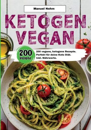 Ketogen Vegan- 200 Rezepte. Dieses Buch bringt frischen Wind in die Küche: 200 Rezepte, die vegan und ketogen sind! Hier geht’s um maximalen Geschmack, pflanzliche Power und die Vorteile der Ketose - alles in einem. Perfekt für alle, die sich gesund, kreativ und voller Energie ernähren wollen. Was dich erwartet: - 200 pflanzliche, ketogene Rezepte - voller Vielfalt und Genuss! - Von Frühstück bis Dessert: Leckere Ideen für jede Tageszeit. Inkl. Brot- und Brötchenrezepte. - Einfache Zutaten, großer Geschmack - für Anfänger und Kochprofis. - Vielseitig, gesund und ohne Kompromisse - pflanzlich & kohlenhydratarm. - Ideal für alle, die gerne Neues ausprobieren, ohne auf Genuss zu verzichten!