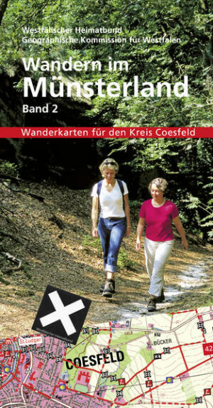 Die neue Wanderkarte für den Kreis Coesfeld im Maßstab 1:25.000 mit Übersichtskarten im Maßstab 1:100.000 Die klassische Wanderkarte des Münsterlandes