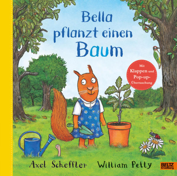 Honighäuschen (Bonn) - Bella, das kleine Eichhörnchen, pflanzt eine Eichel in den Topf: Sie braucht viel Geduld, bis daraus ein Setzling wird, den sie umtopfen und aussetzen kann. Sie kann es kaum erwarten, bis aus der Eichel ein Baum wird ... Ein tolles Pflanzen-Bilderbuch von einem der beliebstesten Illustratoren. Mit vier Klappen, hinter denen sich Ratschläge von Regenwurm & Marienkäfer verstecken, und einem tollen Pop-up Bild.
