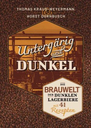 Untergärig und Dunkel ist ein einzigartiges Buch in der Bierliteratur. Es befaßt sich ausschließlich mit einer der ältesten Biersorten der Welt, dem dunklen Lagerbier in all seinen Variationen“. Diese Biergruppe verdankt ihren Ursprung einer einmaligen Kombination von klimatischen, biogeografischen, biogenetischen und politischen Zufällen, die sich in der Spätrenaissance im bayerischen Voralpenland abgespielt haben. Untergärig und Dunkel gehört in jede Bibliothek eines ernsthaften Bierliebhabers und Brauers. Die beiden Autoren, Thomas Kraus-Weyermann und Horst Dornbusch, sind weltbekannte Experten im Brau- und Mälzereiwesen. In ihrerer jahrzehntelangen Zusammenarbeit haben sie bereits fast jede Biersorte der Welt von der Antike bis zur Gegenwart gebraut und beschrieben. Thomas Kraus-Weyermann leitet zusammen mit seiner Frau Sabine die Weyermann®- Malzfabrik als weltweiter Marktführer in der Produktion von Spezialmalzen. Horst Dornbusch ist ein international gefragter Unternehmensberater in der Brauindustrie und ein Autor von fast 300 Artikeln in Fachzeitschriften und von acht Büchern über Bier auf Englisch und Deutsch.