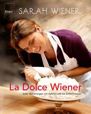 Sarah Wiener - ein Name, der verpfl ichtet. Schließlich ist Wien nicht nur die Heimatstadt der beliebten Starköchin, sondern gilt auch als die Hauptstadt der Süßspeisen. Mit diesem wunderschön gestalteten Buch verrät uns Sarah Wiener endlich ihre süßen Lieblingsrezepte und Patisserie-Geheimnisse. Von Marillenknödeln und Apfelstrudel über Sachertorte und Schwarzwälder Kirschtorte bis zu Schneekugeln und Spitzbuben: Wer süße Verführung sucht, findet hier über 150 leckere Ideen. Viele klassische Rezepte, aber auch moderne Varianten und immer mit einer Prise Überraschung - gut erklärt und einfach selbst zu machen. Brillante Rezeptfotos geben dabei einen Vorgeschmack auf künftige Gaumenfreuden!