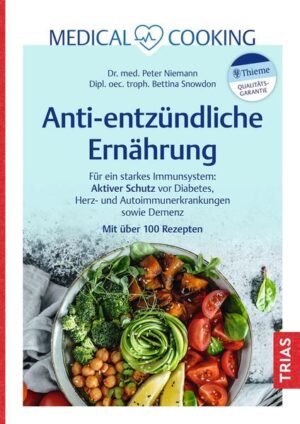 Gesunde Rezepte gegen die Entzündung Für viele schwere Erkrankungen wie Herz- und Autoimmunerkrankungen, Rheuma und Arthrose, Diabetes und Lungenkrankheiten, Demenz und Depressionen, aber auch vorzeitiges Altern sind »stille Entzündungen« verantwortlich, die wie ein Schwelbrand ihre zerstörerische Kraft in unserem Körper entfalten. Die richtige Ernährung - vorbeugend wie therapeutisch - ist die wirksamste Maßnahme für ein gesundes, langes Leben. Der Arzt für Innere Medizin, Dr. Peter Niemann, und die Ernährungswissenschaftlerin Bettina Snowdon zeigen, welche antioxidativen Lebensmittel und Ernährungsformen sich wissenschaftlich als besonders wirkungsvoll erwiesen haben. Beim täglichen Essen erstaunliche Heilwirkungen erzielen: Entzündungen stoppen: Die Anti-Entzündungs-Strategie zeigt Ihnen, wie Sie gezielt entgegenwirken und welche erstaunlichen Wirkungen die antioxidative Ernährung hat. Die Zutaten: Welche Lebensmittel löschen Entzündungen am besten? Was macht heimische Beeren und Gemüsesorten, Gewürze wie Kurkuma und Ingwer, Kräuter, Öle, Nüsse und Fisch so gesund? Mit viel praktischem Küchenwissen über Sorten, Lagerung und Verarbeitung. Die Rezepte: Wie köstlich gesundes Essen sein kann, zeigt der opulente Rezeptteil. Die Gerichte sind einfach und schnell zubereitet und absolut alltagstauglich - und die Zutaten sind überall erhältlich.