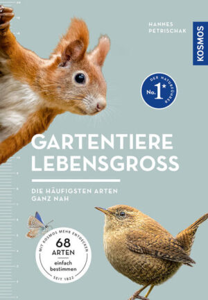 Gartentiere lebensgroß: Die 68 häufigsten Gartentierarten im Porträt für die einfache Bestimmung | Dr. Hannes Petrischak