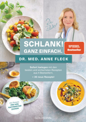 Die einfachsten, schnellsten und beliebtesten Rezepte aus dem fast unerschöpflichen Repertoire von Dr. Anne Fleck in einem praktischen Band für jeden Tag! Mit ihrem darmgesunden und antientzündlichen Ernährungsansatz, der Darmflora und Stoffwechsel neu aufbaut, gelingt Anne Fleck, woran viele gescheitert sind: Überflüssige und gefährliche Fettpolster schmelzen kontinuierlich. Ihre Patienten werden nicht nur langfristig schlanker, auch die Risiken für Herzinfarkt, Schlaganfall, Diabetes, Fettleber, Demenz, Autoimmunkrankheiten und Krebs sinken. Wer sich nach diesen Rezepten ernährt, stoppt Zuckersucht, fettbedingte Entzündungsprozesse und Heißhungerattacken, füllt wichtige Nährstoffdepots auf und schafft es, die eigene Darmflora wieder auf schlank und gesund zu programmieren. Ausstattung: 4-farbig, 72 farbige Fotos und Abbildungen