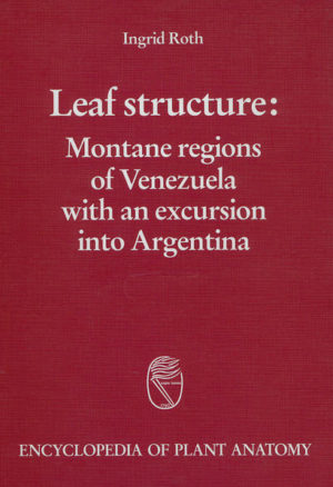 Honighäuschen (Bonn) - The present monograph treats the leaf structure of plants in a variety of montane habitats. It establishes and discusses relationships between leaf structure and environmental stresses, such as strong isolation, frost and drought. It is mainly based on original observations and studies of plants in distinct mountainous regions of Venezuela and Argentina by the author, her students and colleagues. The studied plants apply a wide range of stategies to adapt themselves to the environmental conditions of their habitat: they use very different structural characteristics, such as reduction of the surface/volume ratio, rolled leaves, crypts, water-storing tissues, thick and cutinized upper epidermis cells or tannic substances with a protective function against UV radiation. A colourless parenchyma may be the consequence of chlorophyll decomposition by excessive isolation. Leathery leaf consistency found in many species studied is due to a variety of anatomical structures. In Senecio rex, the extremely thick walls of the palisade cell cause this texture. Sun leaves were observed in most of the species. Leaf consistency and leaf fall are related to one another. The most xeromorphic adaptions are found in Espeletia at elevations between 2000 and 4000 m a.s.l. Besides anatomaical observations also physiological and ecophysiological aspects are discussed. Many andine species are useful. Krameria lappacea was almost extinct because of its tannin content. Medical uses of the paramo plants Espeletia and Carramboa are described.