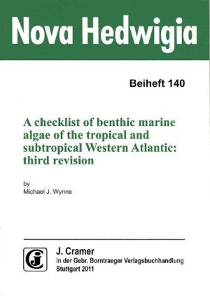 Honighäuschen (Bonn) - This "third revision" of M.J. Wynne's "Checklist" is a rigorously prepared and updated compilation of the taxa of benthic marine algae, or seaweeds, currently recognized as occurring in the broad area of the tropical and subtropical Western Atlantic Ocean. Thus, the checklist covers the region from the warm temperate eastern United States to southern Brazil, which is the same domain as the 1960 algal flora of W.R. Taylor. It includes a total of 1,393 species of benthic marine algae: 905 red algae, 175 brown algae, and 313 green algae. When the 185 infraspecific taxa are included, the total tally of current names is 1,578. Taxonomic synonyms are also included and are listed in brackets after the current names. The latest proposals on higher and lower hierarchical levels of systematic relationships are followed, reflecting the often dramatic changes in our concepts brought about by recent molecular-based phylogenetic studies. There are also 563 notes in regard to nomenclature and distribution for many of the taxa treated. This publication includes an extensive bibliography of pertinent literature for the period following the publication of the second revision of the checklist in 2005. The checklist includes a table listing new references by geographic region (country or coastal states of the southeastern USA). This work will be a useful and timely resource to workers on marine algae not only of the Western Atlantic but also on a global perspective because of its synthesis of recent literature and presentation of the most modern classification concepts.