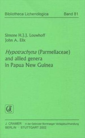 Honighäuschen (Bonn) - A revision of the lichen genus Hypotrachyna (Ascomycotina: Parmeliaceae) in Papua New Guinea has shown it to comprise 39 species. Five species are described as new to science: Hypotrachyna hnatiukii, H. lichesterinica, H. malesiana, H. monticola and H. munduai. Six species are new records for Papua New Guinea namely, Hypotrachyna adjuncta, H. andensis, H. galbinica, H. immaculata, H. kayaensis and H. peruviana. Nine of the 39 species are considered endemic to Papua New Guinea. A key and descriptions of the species are given, and the synonymy, chemistry, distribution, ecology and taxonomic affinities of each species discussed. In addition, two species of Myelochroa, one species of Parmelinella and seven species of Parmelinopsis have been identified from Papua New Guinea, and these are also described. Parmelinopsis afrorevoluta and P. protocetmrica are reported for the first time from Papua New Guinea.