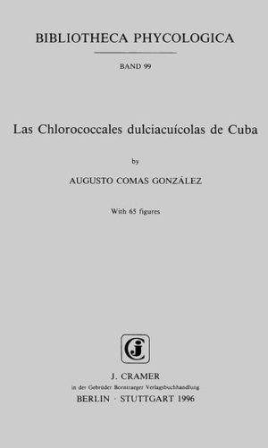Honighäuschen (Bonn) - The freshwater algal flora of Cuba is practically unknown. This book is the first floristic and taxonomic work on the interesting group, Chlorococcales. It is based primarily on a study of various freshwater biotopes in Cuba, mainly in the western provinces of the country, including the Isle of Pines. It provides keys to identify the taxa treated in this review, as well as short botanical descriptions with the principal morphological features, emphasizing those used to characterize each taxon. Information on ecology and distribution is also presented together with illustrations, the majority of which are original. Additional taxonomic comments are included about the peculiarities of the Cuban populations. The book also includes special sections on the biology, systematics, and taxonomy of the Chlorococcales, the characterization of the main aquatic biotopes of Cuba. In the section on geographic distribution, the floristic relationships between the Cuban algal flora and those in other geographic zones are examined, based on the results of KOMÁREK & COMAS (1984) as well as more recent data. According to the information presented, 60% of the Cuban freshwater taxa of Chlorococcales can be regarded as cosmopolitan. This group includes taxa morphologically identical with those in other geographical areas, accounting for 47% of the total, and others conspecific with the widely distributed forms but with some distinct morphological features in the Cuban populations, constituting 13% of the total. In addition, 20% are pantropical taxa, including 4% of the total, which are species known only from tropical America, and another 4% that are most frequently encountered in the warmer parts of the world. Finally, 20% of the taxa are still known only from Cuba. In all, the book includes 211 taxa of Chlorococcales that inhabit Cuban freshwaters, mainly standing eutrophic water bodies. The best represented family is Scenedesmaceae, and the greatest number of its species belong to the genus Scenedesmus MEYEN. The species most widely distributed and abundant, however, are Monoraphidium contortum (THUR.) KOM-LEGN., Coelastrum indicum TURN., and Pediastrum tetras (EHRENB.) RALFS.