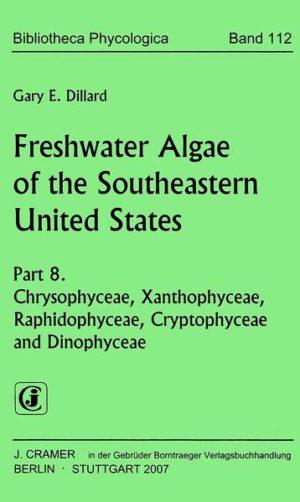 Honighäuschen (Bonn) - This is the eighth and concluding volume in a planned series to present a compendium of the freshwater algae, excluding the Bacillariophyceae, Cyanophyceae, Rhodophyceae and Charophyceae, reported as occurring in the southeastern United States?. An originally planned volume on the Cyanophyceae and Rhodophyceae will not be forthcoming. Parts 1 and 2 were published in 1989, Part 3 in 1990, Parts 4 and 5 in 1991, Part 6 in 1993 and Part 7 in 2000. It is important to reiterate that this series was never intended to be a revisionary work but, rather, a compendium of reported taxa to serve as a biodiversity data base for those interested in the occurrence and distribution of freshwater algae in the south-eastern United States. In that regard, caution must be taken as many of the reports included herein are represented in the literature as ?floristic lists? and are unaccompanied by figures and/or descriptions and, as a result, are impossible to confirm in respect to the accuracy of the original identifications. In most cases, keys, figures and descriptions for reported algal taxa have been included. Additionally, supportive literature citations (LIT) for each genus and distributional data (DIST), by State, for each subgeneric category are provided. Synonymy, as applicable to taxa reported from the southeastern United States, has been brought up-to- date in all cases where warranted corrections were known. Accurate illustrations of algal taxa, based upon authoritative sources, are of critical importance to the usefulness of a work such as this.
