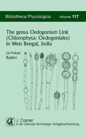 Honighäuschen (Bonn) - This volume of Bibliotheca Phycologica represents an exhaustive catalogue of the diversity of Oedogoniales in West Bengal, India. Oedogonium is the most common genus of the order Oedogoniales of green algae established by Link in 1820. It is well known for its many stable and reliable characters and represents the only unbranched genus of the order