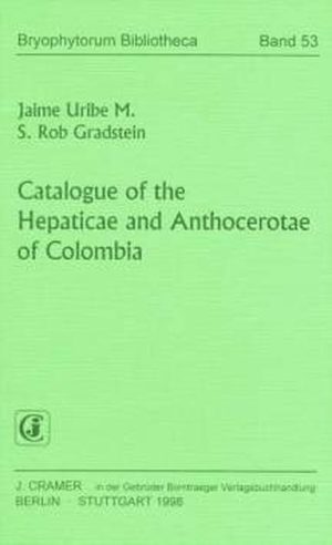 Honighäuschen (Bonn) - Since the appearance of the "Catalogue of the Hepaticae of Colombia" (Gradstein & Hekking, 1979), 164 species were newly reported for Colombia and about two hundred species were reduced to synonymy, excluded or renamed. This new catalogue accepts 840 species (in 36 families and 136 genera): 832 species of Hepaticae and 8 species of Anthocerotae. The following new synonyms are proposed: Crossotolejeunea angulata S. Winkler = Cheilolejeunea (subgen. Strepsilejeunea ) spec., Metzgeria bialata S. Winkler = Riccardia andina (Spruce) Herz., Plagiochila guilleminiana Mont. = P. raddiana Lindenb. The Colombian hepatic flora is a very rich one. About 60% of all the species of tropical America and one sixth of the world?s hepatics occur in Colombia. The country has more species than the whole of Africa south of the Sahara and almost twice as many as Europe. Highest diversity is at elevations between 2000-3000 m, lowest above 4000 m. The largest number of species has been recorded from the Andean region (especially Depts. Cundinamarca, Risaralda, Magdalena), the lowest from the Llanos orientales and the Caribbean coastal region which are the poorest regions of Colombia for hepatics. The lowland rain forests of the Pacific coastal region and Amazonia are also poorly known, in spite of the rather high number of hepatic species reported from these lowlands. With large tracts of lowland rain forest remaining in Colombia, exploration of these forests should be a priority for future research.