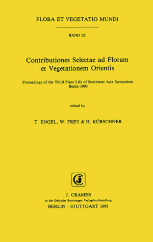 Honighäuschen (Bonn) - Southwest Asia is one of the most important regions of the Old World, not only with respect to its Late Quaternary human history and cultural development, but also from a geobotanical, floristic and ethnobotanical point of view. European botanists have travelled in and investigated this area since the end of the 16th century. This exploration of its flora and vegetation is still going on and is far from complete. In order to summarize, analyse and coordinate these recent scientific activities, two symposia entitled "Plant Life of Southwest Asia" were held in Edinburgh in 1970 and 1985. The steering committee chose Berlin as the meeting place in 1990 for the "Third Plant Life of Southwest Asia Symposium". The topics dealt with ranged from systematics and taxonomy, evolution and life-strategies of taxa with a speciation centre in SW Asia, development and structure of natural vegetation, evolution and ecology of cultivated and synanthropic plants, to nature protection, man and the environment. However, as a consequence of the large number of contributors, it was not possible to publish all the papers presented. But we are sure that a wide spectrum of botanical research is covered, and the present state of knowledge of the flora and vegetation of Southwest Asia is well documented.