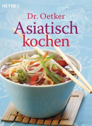 In die Kochtöpfe Asiens geschaut - die besten Rezepte aus der thailändischen, chinesischen, indischen und japanischen Küche. Die fernöstliche Küche versetzt Genießer immer wieder in Begeisterung. Denn was zwischen Pazifik und Indischem Ozean aufgetischt wird, ist so vielfältig wie der Kontinent selbst. Von feinen Suppen über leichtes Sushi bis hin zu feurigen Currys und gebratenen Früchten - Dr. Oetker hat die besten Rezepte für kleine Snacks oder komplette Menüs zusammengestellt. Da kommt jeder Asienfan auf seine Kosten! Ausstattung: durchgehend 4c