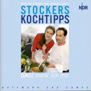 Millionen Zuschauer der NDR-Nachmittagssendung "DAS! ab 2" können gar nicht genug bekommen - von den schnellen und sofort anwendbaren Küchenratschlägen des Gourmetkochs Manfred Stocker. Zusammen mit der Schauspielerin Leonore Capell zeigt der Österreicher fünfmal pro Woche, wie man sich das Küchenleben leichter machen kann. Manfred Stocker lernte bei den besten Köchen seiner Heimat und Meistern der neuen deutschen Küche. Er ist bekannt für das beste Wiener Schnitzel und die besten "Mehlspeisen" nördlich der Mainlinie, aber ebenso viele Gäste kommen der Kreativität wegen, mit der der Meisterkoch Neues erfindet. In seinem mit zahlreichen Fotos illustrierten Buch bringt Stocker den Lesern bei, wie einfach das Küchenleben sein kann - wenn man die Tricks der Profis kennt. Zusammen mit der unter anderem aus der Serie "Marienhof" bekannten Schauspielerin Leonore Capell erklärt er zum Beispiel, warum niemand beim Zwiebelschneiden weinen muss und wie man die Haut einer gebratenen Ente wieder kross bekommt, wenn die Gäste sich verspäten. Er zeigt, dass die Herstellung von Sushi, Tapas und Fingerfood ein Kinderspiel sein kann und wie aus banalem Kohl ein Gourmetgericht wird. Das Beste an Stockers Koch- und Küchentipps: Niemand muss sich mit langen Zutatenlisten oder komplizierten Anweisungen herumschlagen, denn es geht um Rezepte und Tricks, die jeder nachmachen kann, aus dem Handgelenk sozusagen. Das Buch ist ein Geschenk für jeden, der gern gut isst, sich aber möglichst wenig Arbeit mit den unvermeidbaren Küchenpflichten machen will.