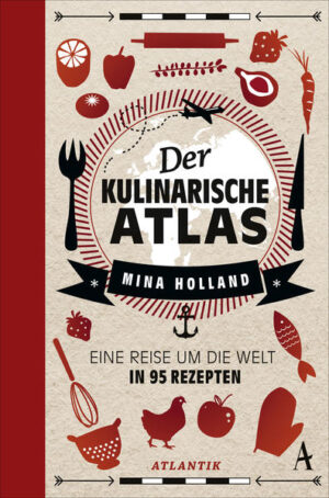 Mit jedem Essen reisen wir ... Mina Holland nimmt uns mit auf eine höchst abwechslungsreiche kulinarische Reise rund um den Globus: Sie klärt uns auf über die Speisepläne in Ost und West, in Nord und Süd, weiß von der Historie der Sojabohne ebenso kenntnisreich zu erzählen wie von den verschiedenen Spielarten der Chillischote. Und das Beste: Wir dürfen in viele fremde Töpfe schauen. Dieser liebevoll gestaltete Reiseführer ist Kulturgeschichte des Essens, Anekdoten- und natürlich Rezeptesammlung in einem und damit auf dem Nachttisch genauso so gut aufgehoben wie neben dem Herd. Ein köstliches Lesevergnügen und ein wahrer Augenschmaus.