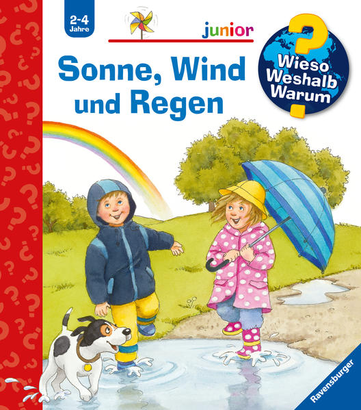 Honighäuschen (Bonn) - Wieso schneit es im Winter? Was ist Nebel? Wann gibt es einen Regenbogen? Mit diesem Buch lernen Kinder von 2-4 Jahren spielerisch die verschiedenen Wetterphänomene kennen. Anhand großer Bewegungsklappen schauen sie den Wolken beim Vorbeiziehen zu, springen in Pfützen und beobachten, wie ein Gewitter aufzieht. Zugleich finden sich im Buch tolle Ideen für Aktivitäten an Regen-, Wind- und Sonnentagen. Eine Drehscheibenspiel und lustige Wetterreime laden die Kinder zum aktiven Mitmachen ein. Wieso? Weshalb? Warum? junior Die Sachbuchreihe für Kinder von 24 Jahren Jeden Tag entdecken Kinder etwas Neues  und haben viele Fragen. Wann kommt die Feuerwehr? Was machen die Tiere im Winter? Warum muss ich Zähne putzen? Die beliebte Sachbuchreihe Wieso? Weshalb? Warum? junior beantwortet die Fragen der Kinder auf Augenhöhe. Sie beleuchtet unterschiedlichste Themen aus ihrer Alltags- und Interessenswelt altersgerecht und mit viel Liebe zum Detail. Die ist speziell auf kleine Hände und die Bedürfnisse der Kleinsten angepasst. Klare und liebevolle Bilder, kurze Sachtexte sowie handliche Klappen, die Bewegungen veranschaulichen und überraschende und lustige Einblicke gewähren, ermöglichen Kindern, sich ihre Themen selbst zu erschließen. Der Spaß am eigenhändigen Entdecken, die liebevolle Umsetzung und die hochwertige Ausstattung garantieren langanhaltende Freude an jedem Buch.