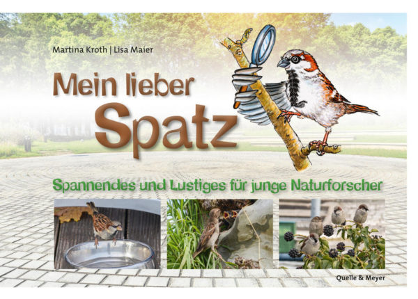 Honighäuschen (Bonn) - Das typische "Tschilp" des Sperlings, im Volksmund auch Spatz genannt, kennt wohl jeder. Was aber macht den Spatz zu einem beliebten Gast im Garten? Dieses spannende Sachbuch für Kinder ab 7 Jahren deckt alle Mythen und Geheimnisse rund um den bekannten Kulturfolger auf. Kindgerecht und mit viel Witz werden in diesem Buch Themen wie Aussehen, Nahrung, Gesang, Paarung und Nestbau behandelt. Alle Themengebiete sind mit Ausmalbildern, Rätseln, Experimenten, Suchbildern, Beobachtungstipps und -listen gespickt und wecken so die Entdeckerfreude der jungen Forscher.