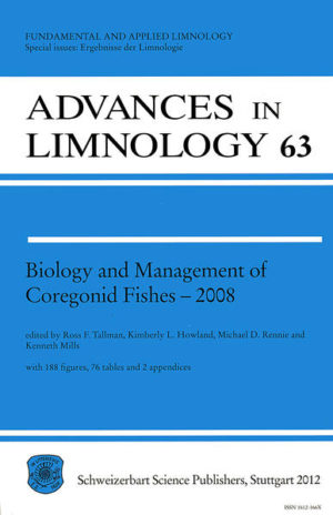 Honighäuschen (Bonn) - The papers presented in this issue, stemming from the 10th Symposium on the Biology and Management of Coregonid Fishes, owe a great deal to the vision and foresight of Dr. Casimir Lindsey who was the instigator of the first meeting of this type in Winnipeg, 1969 (Lindsey & Woods 1970). The contents of the proceedings of this 10th meeting present data on whitefishes, as far south as Utah and Georgia and as far north as 70 degrees latitude. They cover a broad longitudinal range of countries including the United States, Russia, Austria, Finland, Norway, Canada, Germany, France, Switzerland and Poland. Like the first proceedings and the many that have followed, the topics range from basic ecology to behaviour, and from taxonomy to genetics. Six major categories are covered: Several papers deal with habitat adaptation and distribution in time and space (Siberia