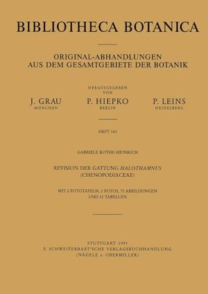 Honighäuschen (Bonn) - Die vorliegende monographische Revision der Gattung Halothamnus stellt die erste umfassende Bearbeitung dieser Gattung dar. Sie beruht auf der morphologisch?anatomischen Auswertung von Herbarmaterial (über 1000 Exsikkate) und einigen vergleichenden Untersuchungen im Freiland. Im historischen Überblick wird zunächst die wechselvolle Geschichte der Zuordnung von Halothamnus -Arten zu den Gattungen Salsola, Caroxylon und Aellenia wiedergegeben. Im allgemeinen Teil werden die morphologischen Merkmale auf ihre taxonomische Zuverlässigkeit hin diskutiert. Zahlreiche Merkmale zeigen innerhalb der Populationen eine erhebliche Variabilität, so daß sie wenig zur Artabgrenzung geeignet sind. Das betrifft insbesondere die Blätter, aber auch einige andere in früheren Bestimmungsschlüsseln verwendete Eigenschaften. Stabile systematische Merkmale liefern dagegen die perianthumhüllten Früchte, außerdem die Infloreszenzen, Brakteen, Brakteolen und der Diskus. Für jede Art wird die Sproß- und Blattanatomie untersucht und in verschiedene Typen eingeteilt. Die Anatomie der assimilatorischen Gewebe entspricht stets dem salsoloiden Kranztyp. Die jahreszeitliche Dynamik der Arten wird anhand von Herbarbelegen ermittelt und als Spektrum der Blüte- und Fruchtzeiten dargestellt. Außerdem wird der wissenschaftliche Kenntnisstand zur Fruchtanatomie, zur Biologie (Bestäubung, Ausbreitung, Keimung und Entwicklung), Biochemie und wirtschaftlichen Bedeutung von Halothamnus dargelegt.