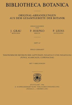 Honighäuschen (Bonn) - Vorliegende Arbeit enthält alle dem Autor bekanntgewordenen Namen der Unterfamilie Panaeoloideae Singer, untereilt in 2 Gattungen: Panaeolus und Panaeolina. Ihre Merkmale werden von Grund auf neu bewertet. Von alllen etwa 160 bearbeiteten Namen werden 32 Arten und Varietäten ( Panaeolus: 29, Panaeolina: 3) weltweit anerkannt, beschrieben und verschlüsselt. Panaeolus wird in die Untergattungen Anellaria, Copelandia und Panaeolus unterteilt. Panaeolus lentisporus und Panaeolus Dapilionaceus var. parvisporus sowie die zur Untergattung Panaeolus gehörenden Sektionen Verrucispora, Laevispora und Guttulati werden neu beschrieben. Von den allermeisten Arten konnte Typusmaterial untersucht werden. Die Typisierung, auch die der Synonyme, wurde in allen Fällen geprüft und, falls nötig, überarbeitet. Für Panaeolus acuminatus, Panaeolus Cinctulus, Panaeolus fimicola, Panaeolus papilionaceus var. papilionaceus und Panaeolus semiovatus var. phalaenarum werden Epitypen vorgeschlagen.