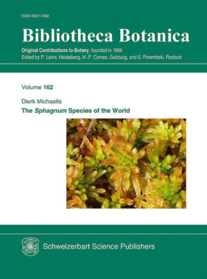 Honighäuschen (Bonn) - Sphagnum specialist Dierk Michaelis documents the worldwide known peat moss species (genus Sphagnum) and presents keys for their identification. It represents the updated, supplemented English language version of the author's original peat moss flora of 2011 (in German), the first overall presentation of Sphagnum since Carl Warnstorf's "Sphagnologia Universalis" of 1911. Compared to the German edition, 12 species have been added, 23 new plates were added, the chapters on phylogeny and research history have been revised and a new chapter on Sphagnum ecology has been added. Since Warnstorf's comprehensive work, numerous names have been recognized and revised as synonyms - particularly by Andrews, Eddy and Isoviita. These revisions, and the approximately 150 new species described since then, have been incorporated into this volume, as well as the results of the author's own studies. Genetic characteristics were used to define the species of problematic groups. The peat mosses are of key ecological and economic importance among the mosses. They populate almost all continents with a clear focus on northern South America, North America, East and North Asia and Europe. The genus Sphagnum is very isolated within the Bryopsida, similarities in the construction of the sporophyte indicate a distant relation to the rockmosses (class Andreaeopsida). For the internal classification of Sphagnum there are very different approaches with up to 4 subgenera and up to 18 possible sections, of which 14 are distinguished in this volume. Peat mosses in the narrow sense (genus Sphagnum) feature a combination of leaf dimorphism (stem and branch leaves), cell dimorphism (living chlorophyll and empty hyaline cells) and branch dimorphism (strongly assimilating spreading branches and hanging branches serving the outer water supply) that is unique among mosses. Although the assignment of any peat moss to the genus Sphagnum usually does not cause any problems, the determination down to the species level causes difficulties sometimes. The author introduces and describes the anatomy and morphology of Sphagnum, and explains the reproductive biology, the research history and phylogenesis of peat mosses. The systematic part is divided into three segments: Description and identification of the sections, keys for all peat moss species, separated by continents, as well as Sphagnum species lists for 20 phytogeographic regions of the world. The keys for Africa, Europe and North America are based on existing data and were revised and supplemented with the help of recent descriptions, updated species concepts and new floristic data. Completely new keys have been developed for South America and Asia, as these did not exist pr1eviously. 292 peat moss species are described in detail, supplemented by data on habitats, geographical distribution and lists of synonyms. This section is supplemented by the presentation of the inner and outer characteristics on 219 plates. A very extensive bibliography rounds off the volume.