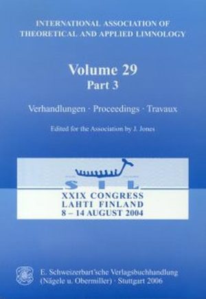 Honighäuschen (Bonn) - The 29th Congress of the International Association of Theoretical and Applied Limnology was held in Lahti, Finland, in August 2004. Many of the papers in this volume are dealing with plankton communities, food web interactions, basic and applied aspects of aquatic ecology and integrated water management.