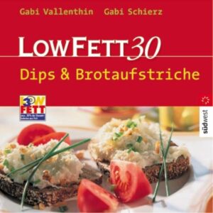 Köstlich und kreativ Bei den pikanten Sachen auf Brot und Brötchen und beim Dippen von leckeren Saucen wird es manchmal schwierig mit dem LOW FETT 30-Prinzip. Aber nicht bei diesen Rezepten! Hier ist alles LOW FETT 30 und schmeckt einfach köstlich. Warum Low Fett 30? Fett ist der Teil in unserer Nahrung, der die meisten Kalorien liefert, deshalb bedeutet weniger Fett auch gleich deutlich weniger Kalorien. Aber so ganz darauf verzichten dürfen wir nicht, denn Fett ist für bestimmte Abläufe in unserem Körper lebenswichtig und nicht zu ersetzen. Bei Low Fett 30 ist der Anteil des Fetts so gezielt reduziert, dass maximal 30 % der Kalorien aus dem Nahrungsfett stammen - dies ist, wie es auch bei Stiftung Warentest heißt, ". sinnvoll und Erfolg versprechend." Hier kommt Abwechslung auf den Tisch: Mit pikanten Sachen fürs Brot und köstlichen Saucen zum Dippen