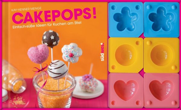 Sie sind die neuen Stars am Backhimmel: Cakepops, die Minikuchen am Stiel! Mundgerechte Kuchenstücke werden geformt, auf Stiele gespießt, mit Schokolade oder buntem Zuckerguss überzogen und anschließend verziert. Leckere Zitronenkugeln reihen sich an schokoladige Geburtstagsherzen und rote an regenbogenfarbene Kuchenlollies. Mit diesem einzigartigen Set, bestehend aus Buch und drei Förmchen, wird der Trend ganz einfach zu Hause nachgebacken. Das Buch bietet Rezepte für jede Gelegenheit: klassischen Kuchengenuss, raffinierte Partyvariationen und pfiffige Minikuchen am Stiel für Groß und Klein. Überraschende Ideen für bunte Dekorationen und kreative Verpackungen, die aus den Cakepops wunderbare Geschenke zaubern, ergänzen die Sammlung. Auf zum sti(e)lvollen Genuss!