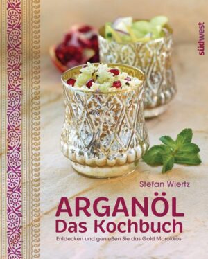 Mit Arganöl neue Geschmackswelten entdecken! Genießen Sie das Gold Marokkos! Es wird von Berberfrauen in Handarbeit aus der Frucht des Arganbaumes gewonnen und ist durch seinen erlesen Geschmack und seine gesundheitsfördernde Wirkung mehr als ein kulinarischer Geheimtipp: Arganöl. Die Rezepte sind so komponiert, dass der besondere Geschmack des Arganöls seine volle Wirkung entwickeln kann.