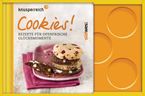 Ofenfrische Glücksmomente Hier kommen die ultimativen Cookies-Rezepte für alle Krümelmonster, Teetunker und Fans von handlichem Backwerk. Gebacken wird ganz nach Jahreszeit oder Gelegenheit mit fruchtigen, aromatischen oder schokoladigen Mischungen, finden Sie Ihren individuellen Lieblingskeks! Mit dem Set, bestehend aus Rezeptbuch und Backform für 8 Cookies, geht's ganz einfach. Nach den praktischen Anleitungen der über 30 Rezeptideen wird der Teig hergestellt und anschließend in der beiliegenden Form gebacken.