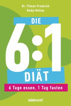 6 Tage genießen, 1 Tag fasten Einen Tag fasten, sechs Tage essen nach Lust und Laune: Das sind die einfachen Regeln des Intervallfastens mit der 6:1-Diät. Jeder kann problemlos für einen Tag aufs Essen verzichten. Es fällt sogar leichter einmal gar nichts zu essen als dauerhaft Mini-Portionen, die nie satt und glücklich machen. Denn der innere Schweinehund weiß, dass das Ende absehbar ist. Doch das einfache Abnehmen ist nur einer der positiven Aspekte des intermittierenden Fastens, es hat zudem viele gesundheitliche Vorteile. Es setzt unter anderem Selbstheilungsprozesse in Gang, wirkt entzündungshemmend, drosselt die Zellalterung und wirkt sich positiv auf viele Krankheiten wie Krebs, Schlafstörungen, Depressionen oder Diabetes aus. Die Autoren liefern auf sehr leserfreundliche Art viele interessante Hintergrundinformationen, motivieren mit hilfreichen Tipps zur Umsetzung und unterstützen mit leckeren Getränke-Rezepten für die Fastentage.