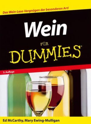 Gehören Sie auch zu den Leuten, die gerne ein Gläschen Wein in trauter Runde genießen? Und wollten Sie sich schon immer einmal in die Geheimnisse und den blumigen Jargon richtiger Weinverkoster einweihen lassen? Dann begeben Sie sich mit den Weinkennern Ed McCarthy und Mary Ewing-Mulligan auf eine Entdeckungstour! Sie erklären Ihnen, welche erlesenen Traubensorten es gibt, wie Wein angebaut wird, durch welche Faktoren sein Geschmack beeinflusst werden kann und welche berühmten Weinregionen Sie kennen sollten. Doch damit Sie nicht nur in der Theorie glänzen, werden natürlich auch ganz praktische Fragen geklärt: Wie wird Wein serviert und gelagert? Darf man einen Bordeaux zum Fisch oder einen Riesling zum Schweinebraten trinken? Kurzum: Hier erfahren Sie alles, was Sie für den Einstieg in die Welt des Weines wissen müssen.