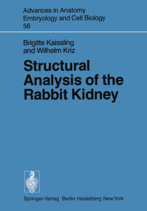 Honighäuschen (Bonn) - Karl Peter stated in 1909 in his famous monograph, Untersuchungen iiber Bau und Entwicklung der Niere, that the rabbit has a simply structured kidney and without knowledge of it he would not have succeeded in understanding the structural organi zation of other more complicated kidneys. Even with today's advanced knowledge of kidney organization this statement is still valid. With regard to the histotopographic relations of tubules and vessels as well as to the ultrastructure, the rabbit kidney is more simply organized than other mammalian kidneys, for example the mouse kidney and especially the Psammomys kidney. The rabbit kidney essentially displays the basic pattern of a mammalian kidney. Therefore, a thorough knowledge of the morphology of the rabbit kidney is indispensable for investigating kidneys of other species. Another reason for extensively investigating the rabbit kidney is that it is the only kidney with tubules that can easily be isolated and, therefore, be used for in vitro experiments (Burg et al. , 1966). Many investigations using these techniques have been performed in the last decade (for references see corresponding chapters). Accordingly the different segments of the nephron are functionally best characterized in the rabbit kidney. The purpose of this paper is to supply the basis for good structural-functional correlations. 2 Material and Methods 2. 1 Light Microscopy The histologic and histotopographic observations are based on a study of the kidneys of a total of 25 male and female New Zealand rabbits (2500-4500 g body wt. ). . 2. 1.