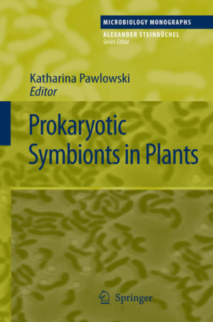 Honighäuschen (Bonn) - Endophytic prokaryotes can invade the tissue of the host plant without triggering defense reactions or disease symptoms. Instead, they promote the growth of the host plant due to their ability to fix atmospheric dinitrogen and/or to produce plant growth-promoting substances. This Microbiology Monographs volume presents up-to-date findings on the interactions between plants and beneficial prokaryotes, including the use of genomics for the analysis of plant-prokaryote symbioses and their evolution. Rhizobia-legume, actinorhizal and cyanobacterial symbioses are presented.