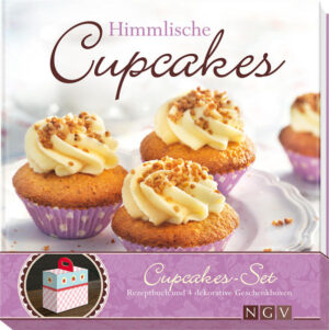 Minitörtchen für Cupcake-Fans Süß, köstlich, cremig und immer etwas ganz Besonderes: Cupcakes sind die unangefochtenen Stars der Backstube. Ob Icing oder Topping – die Creme auf den Törtchen ist etwas für die besonderen Tage im Jahr. Von denen sollte es in Zukunft viel mehr geben! Ob saftige Rhabarber-Cupcakes mit Marzipancreme und Rosenduft, Prosecco-Cupcakes mit Limetten-Creme, Preiselbeer-Cupcakes mit Portwein-Creme oder Waldfrucht-Cupcakes mit Brombeer-Icing – die Auswahl ist groß und verlockend. Dabei sind sowohl Teige als auch Toppings im Handumdrehen fertiggestellt. Brillante Fotos zu jedem Rezept und einfache Schritt-für-Schritt-Anleitungen garantieren Backvergnügen und köstliche Ergebnisse auch für Backanfänger. Und wer die Mini-Törtchen verschenken möchte, hat mit den vier beigefügten Geschenkkartons im liebevollen Vintage-Design gleich die passende Verpackung zur Hand! - Liebevoll gestaltetes Backbuch mit rund 40 verführerischen Rezepten - Jedes Rezept mit ausführlicher Schritt-für-Schritt-Anleitung und brillantem Farbfoto - Ausführliche Einleitung mit den wichtigsten Basics und zahlreichen nützlichen Tipps - Mit 4 auffaltbaren Geschenkkartons im niedlichen Design zum dekorativen Verpacken und Verschenken - Das ideale Geschenk für alle Naschkatzen