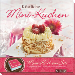 Süße Verführer im Kleinformat Ob Mini-Gugelhupf, Tartelette, kleiner Blechkuchen oder Mini-Kastenkuchen: dem Charme von Kuchen und Torten im Kleinformat kann sich so leicht keiner entziehen! Denn die niedlichen Küchlein und Törtchen punkten nicht nur mit ihrer entzückenden Hülle, sondern trumpfen gleichermaßen mit ihren inneren Werten auf. In diesem Buch ist alles versammelt, was das Herz von Fans der zuckersüßen „Minis“ höherschlagen lässt – von einfachen Küchlein aus Rührteig über saftige Obsttartelettes bis hin zu üppig gefüllten Sahne-Törtchen und kunterbunt verzierten Motivtörtchen. Und wer die Mini-Törtchen verschenken möchte, hat mit den 3 beigefügten Geschenkkartons in hübschen Designs gleich die passende Verpackung zur Hand! - Liebevoll gestaltetes Backbuch mit 40 Rezepten für verführerische Mini-Törtchen - Jedes Rezept mit ausführlicher Schritt-für-Schritt-Anleitung und brillantem Farbfoto - Ausführliche Einleitung mit den wichtigsten Basics und zahlreichen nützlichen Tipps - Mit 3 auffaltbaren Geschenkkartons in hübsche Design zum dekorativen Verpacken der Törtchen - Das ideale Geschenk für alle Naschkatzen - In Zusammenarbeit mit Original Kaiser Patisserie